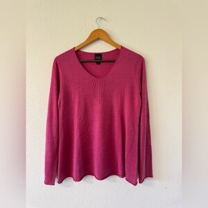 Eileen Fisher Silk & Cashmere Long sleeve, Pink, Size Small